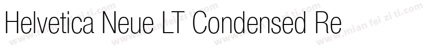 Helvetica Neue LT Condensed Regular字体转换